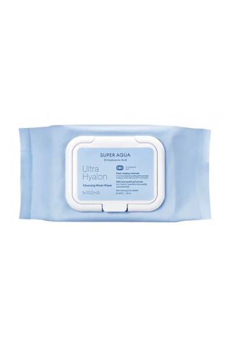 Missha Super Aqua Ultra Hyalron Cleansing Water Wipes (30 бр.)