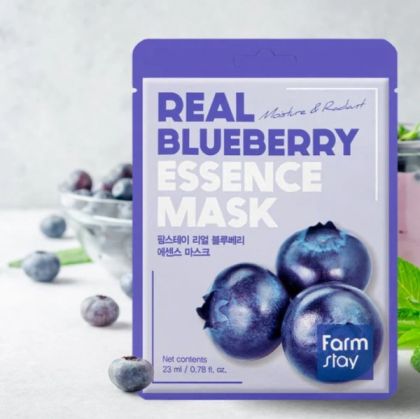 Маска за лице Farmstay Real Blueberry Essence Mask 