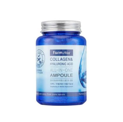 Ампула против стареене и хидратация FARMSTAY Collagen & Hyaluronic Acid All-in-One Ampoule 250ml