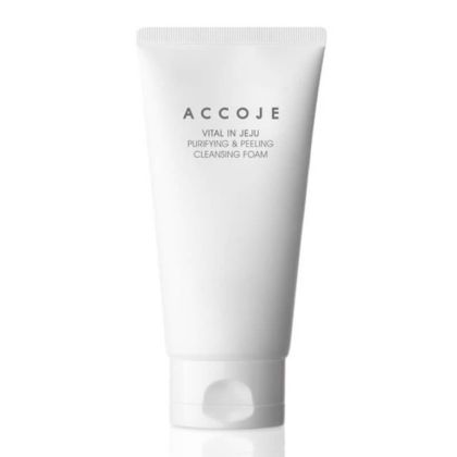 Нежна почистваща пяна с ексфолиращ ефект ACCOJE Vital in Jeju Purifying & Peeling Cleansing Foam 150ml