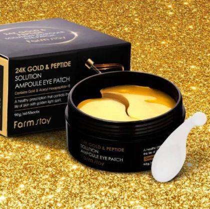 Пачове за лице Farmstay 24K Gold & Peptide Solution Ampoule Eye Patch