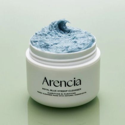 Многофункционалено  почистващо средство за лице Arencia Fresh Blue Hyssop Rice Mochi Cleanser 120g