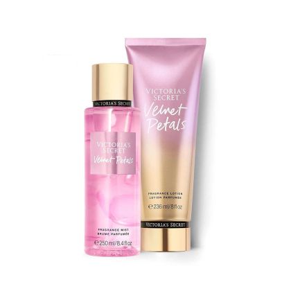 Подаръчен комплект Victoria's Secret Velvet Petals – Парфюмен спрей и лосион за тяло