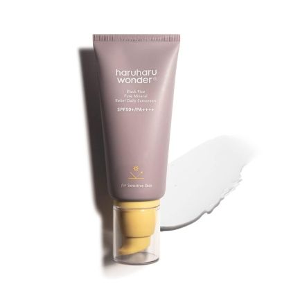Слънцезащитен крем с черен ориз Haruharu Wonder Black Rice Pure Mineral Relief Daily Sunscreen SPF50+ PA++++ 50ml