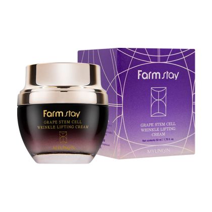 Крем за лице против бръчки с гроздови стволови клетки Farmstay Grape Stem Cell Wrinkle Lifting Cream 50ml