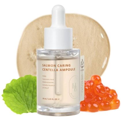 Ампула за лице със сьомга и центела HEVEBLUE Salmon Caring Centella Ampoule 30ml