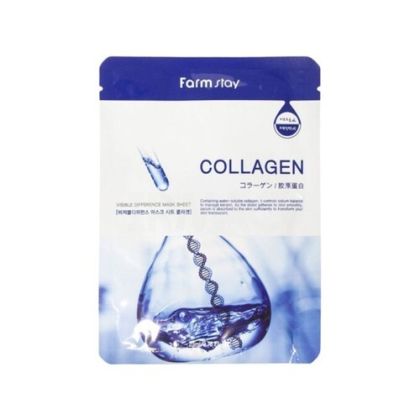 Текстилна маска за лице с колаген Farmstay Visible Difference Mask Pack Collagen 23ml