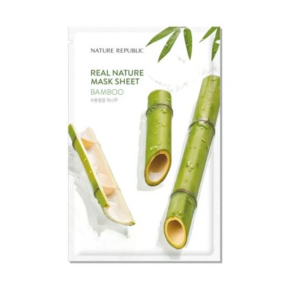 Текстилна маска за лице с бамбук Nature Republic Real Nature Sheet Mask Bamboo 23ml