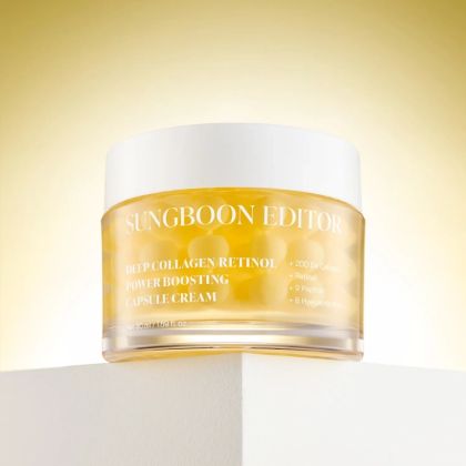 Анти-ейдж крем  SUNGBOON EDITOR Deep Collagen Retinol Power Boosting Capsule Cream 50 ml