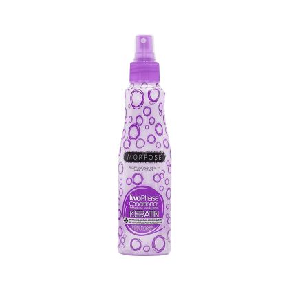 Двуфазен спрей-балсам с кератин за гладка и блестяща коса  Morfose Keratin Two Phase Conditioner 220 ml