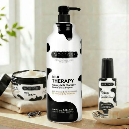 Комплект за суха и увредена коса Morfose Milk Therapy Шампоан 500 ml + Масло Butter 200 ml + Серум 100 ml