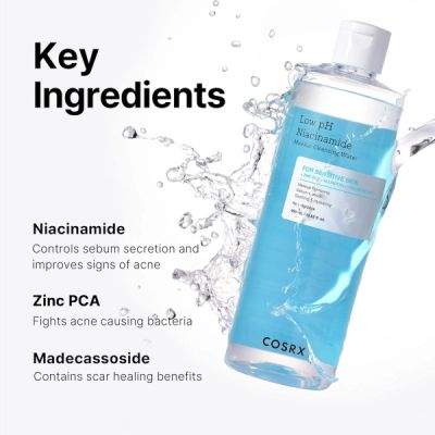 Мицеларна вода COSRX Low ph Niacinamide Micellar Cleansing Water 400ml