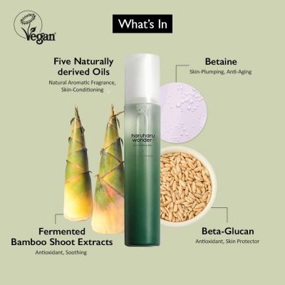 Освежаващ и хидратиращ мист Haruharu wonder Black Bamboo Mist 80ml