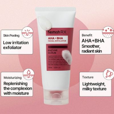 Ексфолиант за лицеHeimish AHA + BHA Facial Exfoliator Enzyme Scrub 130ml