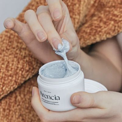 Многофункционалено  почистващо средство за лице Arencia Fresh Blue Hyssop Rice Mochi Cleanser 120g