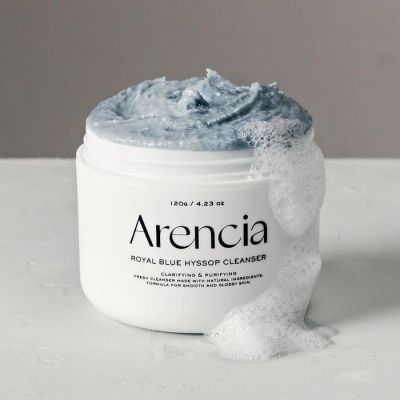 Многофункционалено  почистващо средство за лице Arencia Fresh Blue Hyssop Rice Mochi Cleanser 120g