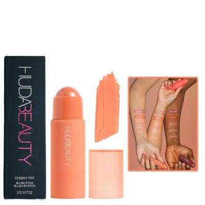 Кремообразен руж стик Huda Beauty Cheeky Tint Blush Stick – Perky Peach 5 g