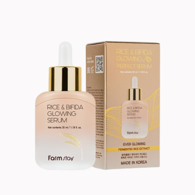 Подхранващ серум Farmstay – Rice & Bifida Glowing Perfect Serum 35 ml