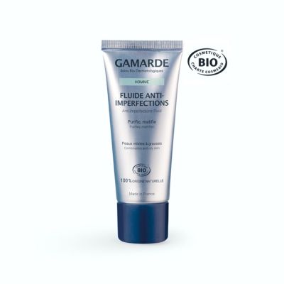 Флуид крем против несъвършенства за мъже Gamarde Anti-imperfections Fluid BIO 40 g