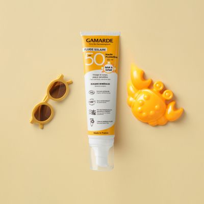 Био слънцезащитен крем SPF 50 за бебета и деца Gamarde 100ml
