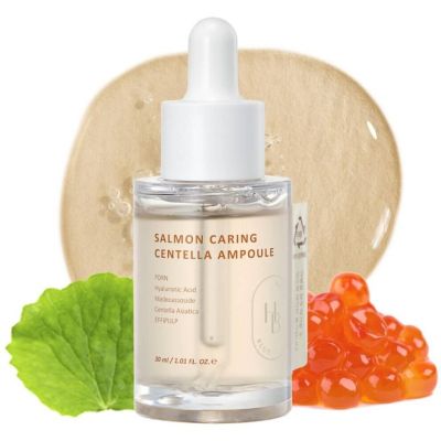 Ампула за лице със сьомга и центела HEVEBLUE Salmon Caring Centella Ampoule 30ml