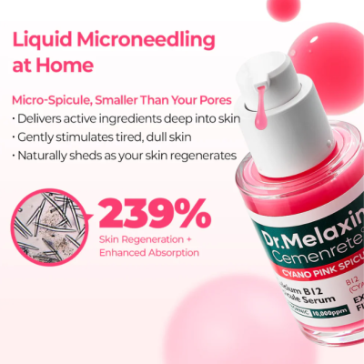 Възстановяващ серум за лице Dr.Melaxin Cemenrete Cyano Pink Spicule Serum 30 ml