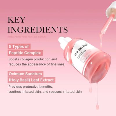 Хидратиращ серум за лице за стегната и еластична кожа MEDICUBE PDRN Pink Peptide Serum 30 ml