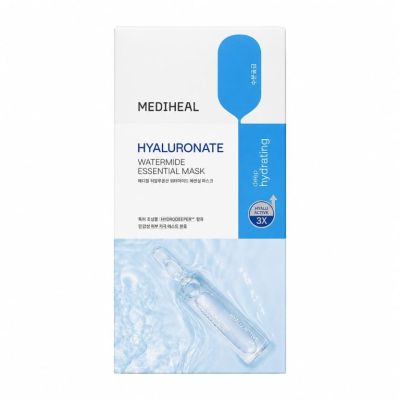 Дълбоко хидратираща маска за лице с хиалуронова киселина  MEDIHEAL Hyaluronate Watermide Essential Mask 24 ml