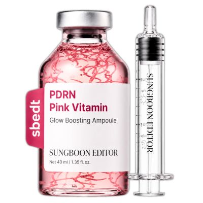 Хидратираща ампула с PDRN за сияйна и еластична кожа SUNGBOON EDITOR Pink PDRN Glow Boosting Ampoule 40 ml