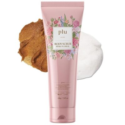 Ексфолиант за тяло за мека и гладка кожа с цветен аромат PLU Body Scrub Pink Floral 200 g